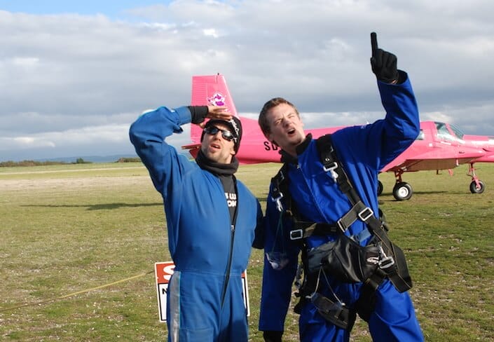 Fallschirmsprung Vorbereitung