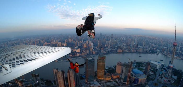 Base Jumping Extremsportart