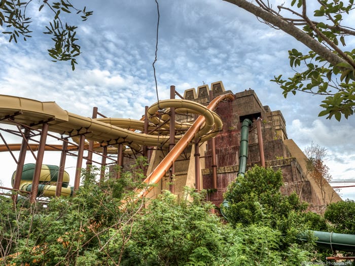 Wasserrutschen im Maya Lost Mayan Kingdom