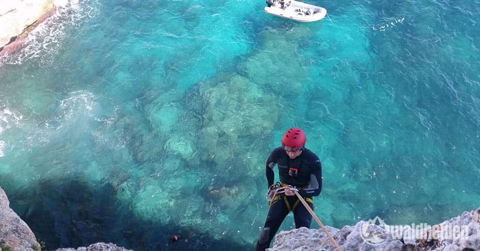 Udo beim Coasteering