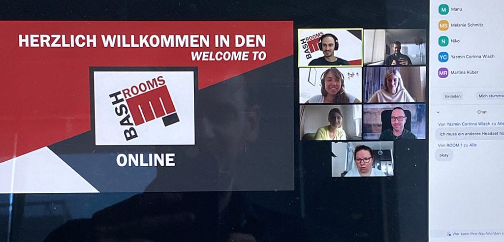 Virtuelles Teamevent Bash Rooms Online