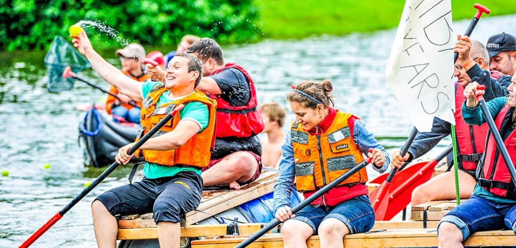 teamevent muenchen flossbau