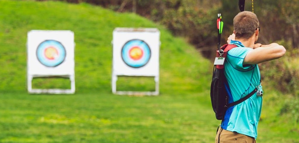 Im Teamevent Bogenschießen darf man das Ziel nicht aus den Augen verlieren.