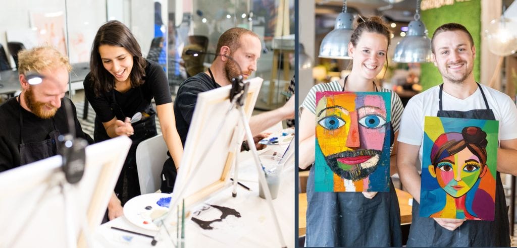 gemeinsam ein wunschmotiv malen artnight berlin