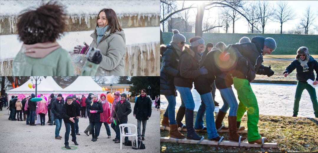 Firmenevent im Winter in München