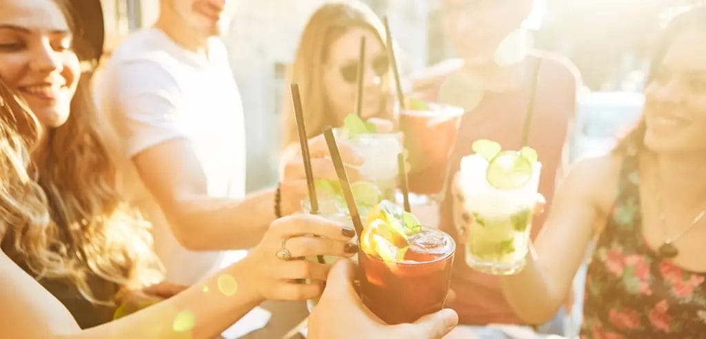 karibisches Set Up für Firmen Vereine und große Gruppen