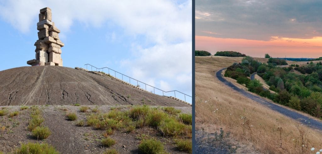Aussicht genießen auf den Halden in Gelsenkirchen