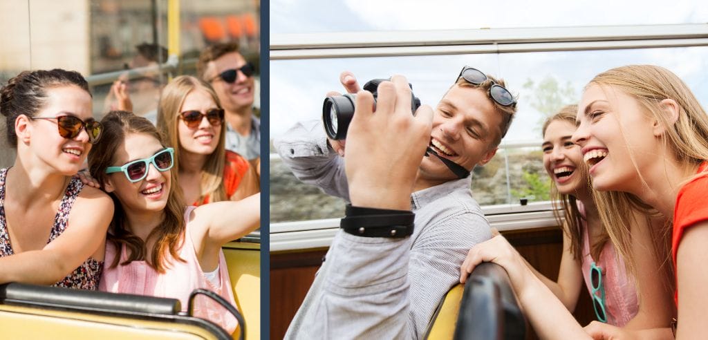 mit dem Sightseeing-Bus durch Karlsruhe fahren