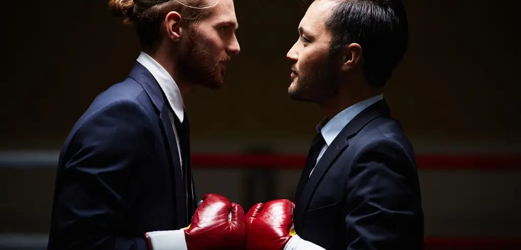 spannender Wettkampf zwischen Chef und Team